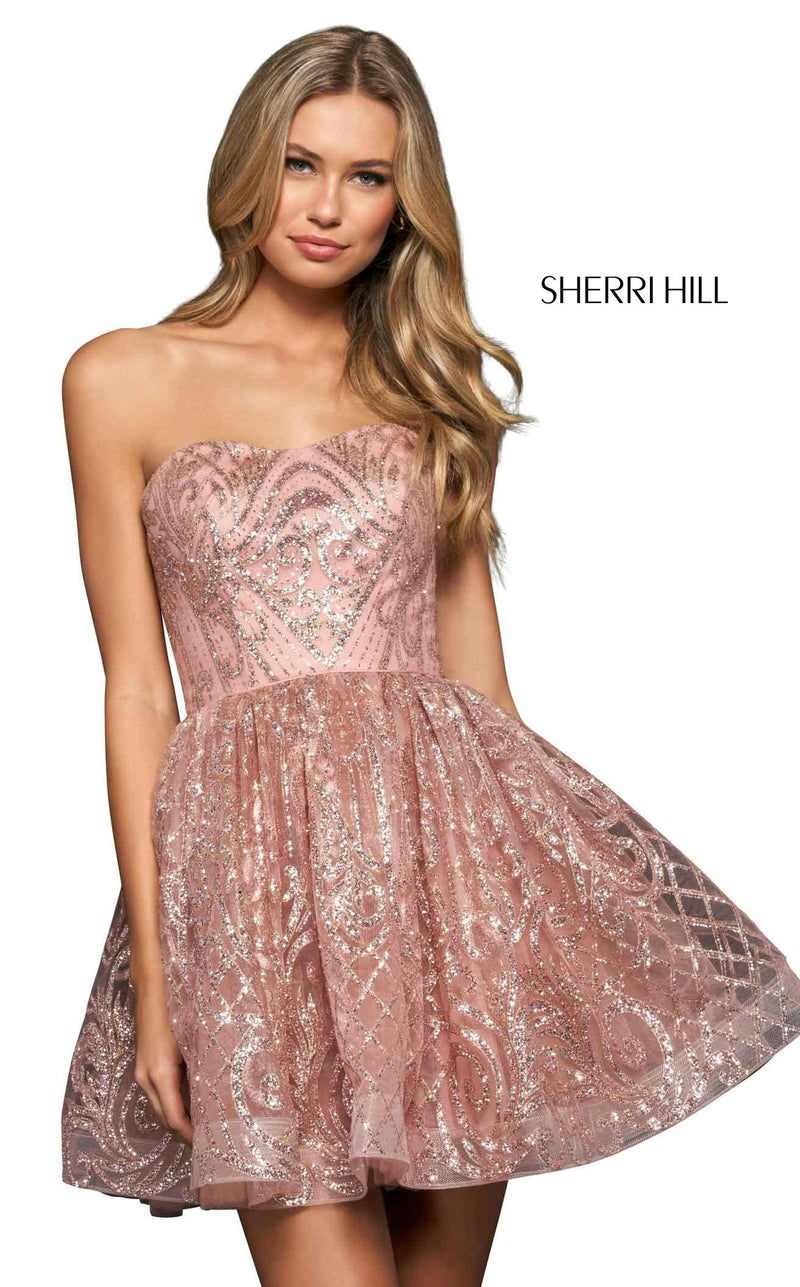 Sherri Hill 53962 Rose Gold