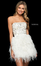 Sherri Hill 54029 Ivory/Silver