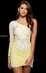 Sherri Hill 54030 Yellow-Ivory
