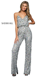 Sherri Hill 54049 Silver
