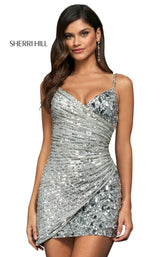 Sherri Hill 54078 Silver