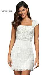 Sherri Hill 54080 Ivory/Silver