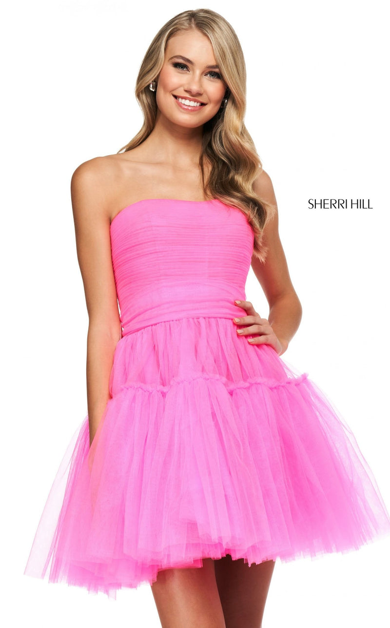 Sherri Hill 54107 Bright Pink