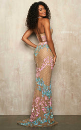 Sherri Hill 54217 Nude-Aqua-Rose