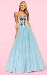 Sherri Hill 54240 Light Blue/Silver