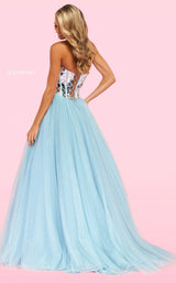 Sherri Hill 54240 Light Blue/Silver