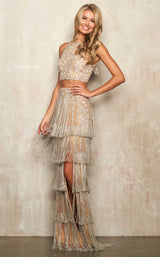 Sherri Hill 54247 Nude-Silver