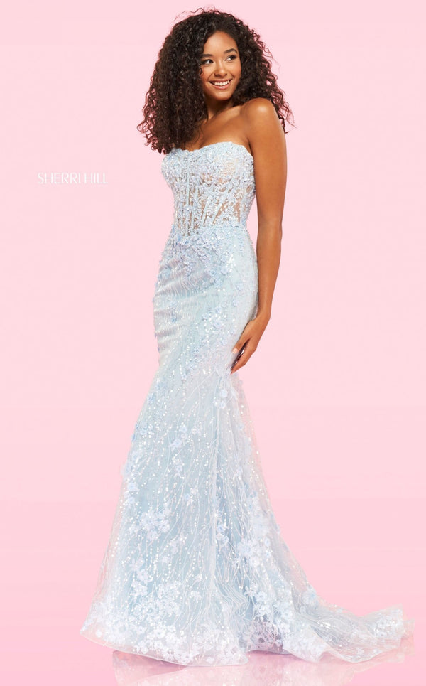 Sherri Hill 54278 Light Blue