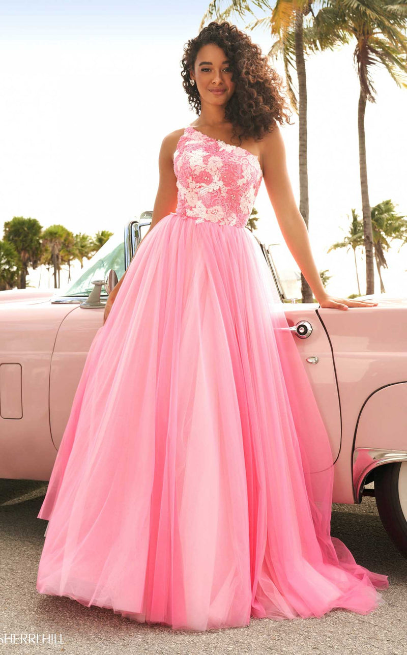 Sherri Hill 54285 Pink-Ivory