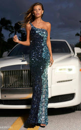 Sherri Hill 54331 Navy-Light-Blue