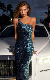 Sherri Hill 54331 Navy-Light-Blue