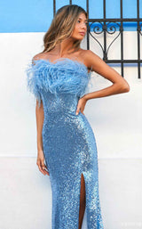 Sherri Hill 54837 Vintage-Blue