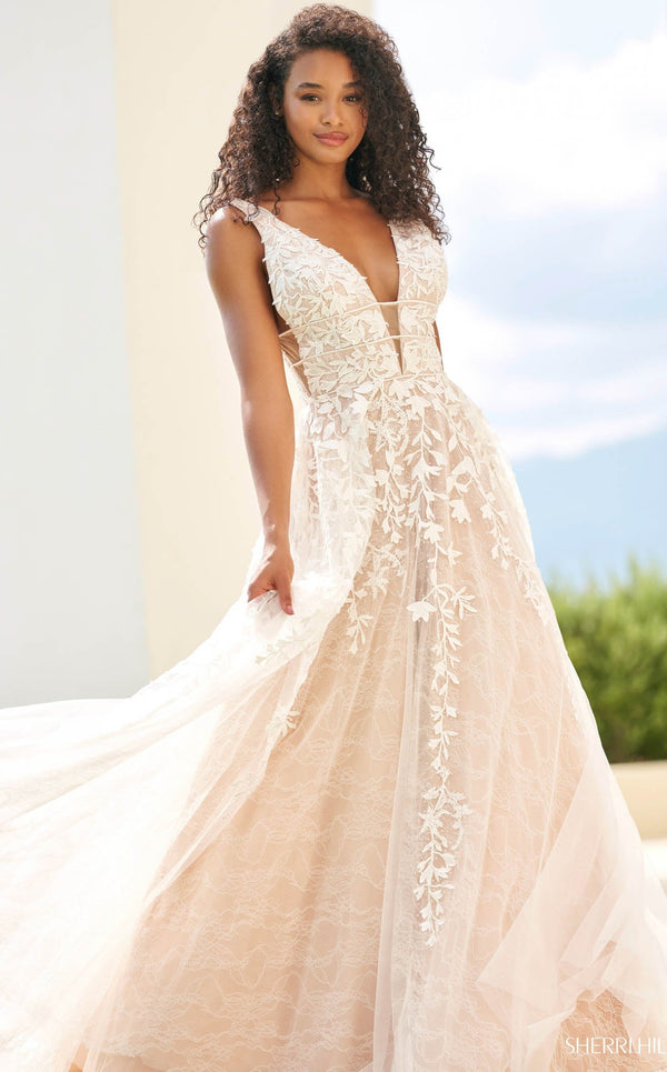 Sherri Hill 54862 Ivory/Nude