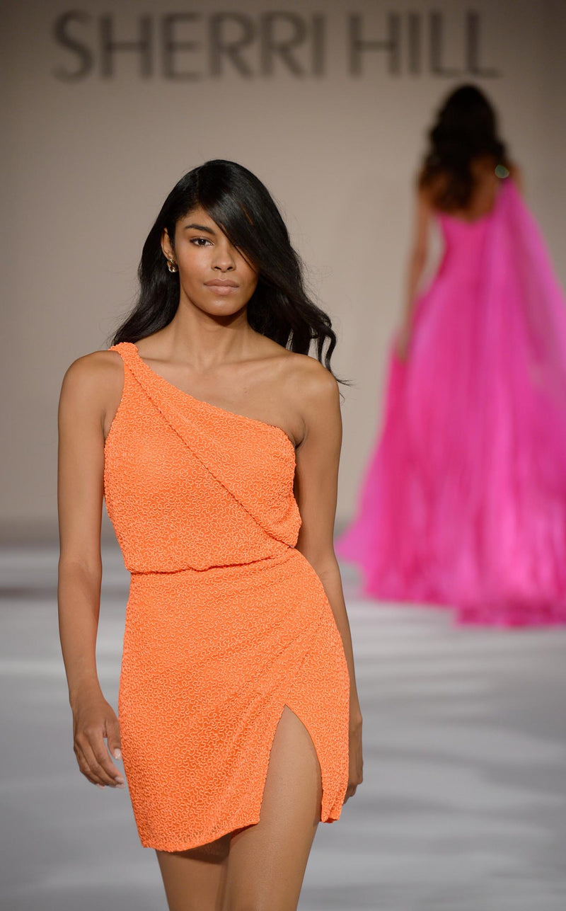 sherri hill neon orange dress Orange Prom Dresses and Gowns 2026