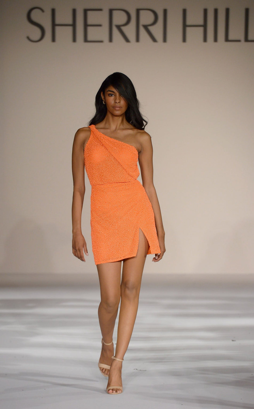Sherri Hill 55073 Neon Orange