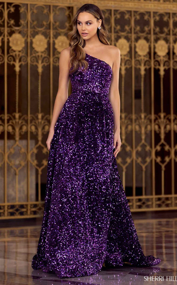 Sherri Hill 55092 Purple