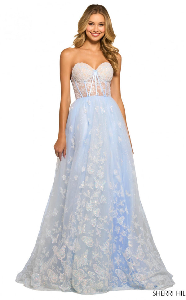 Sherri Hill 55310 Light Blue