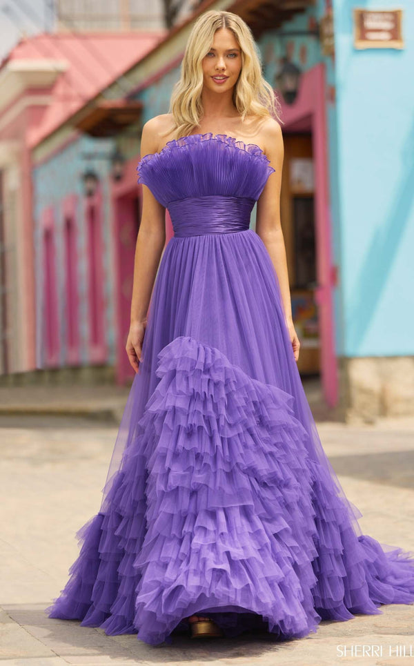 Sherri Hill 55323 Purple
