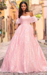 Sherri Hill 55346 Blush/Silver