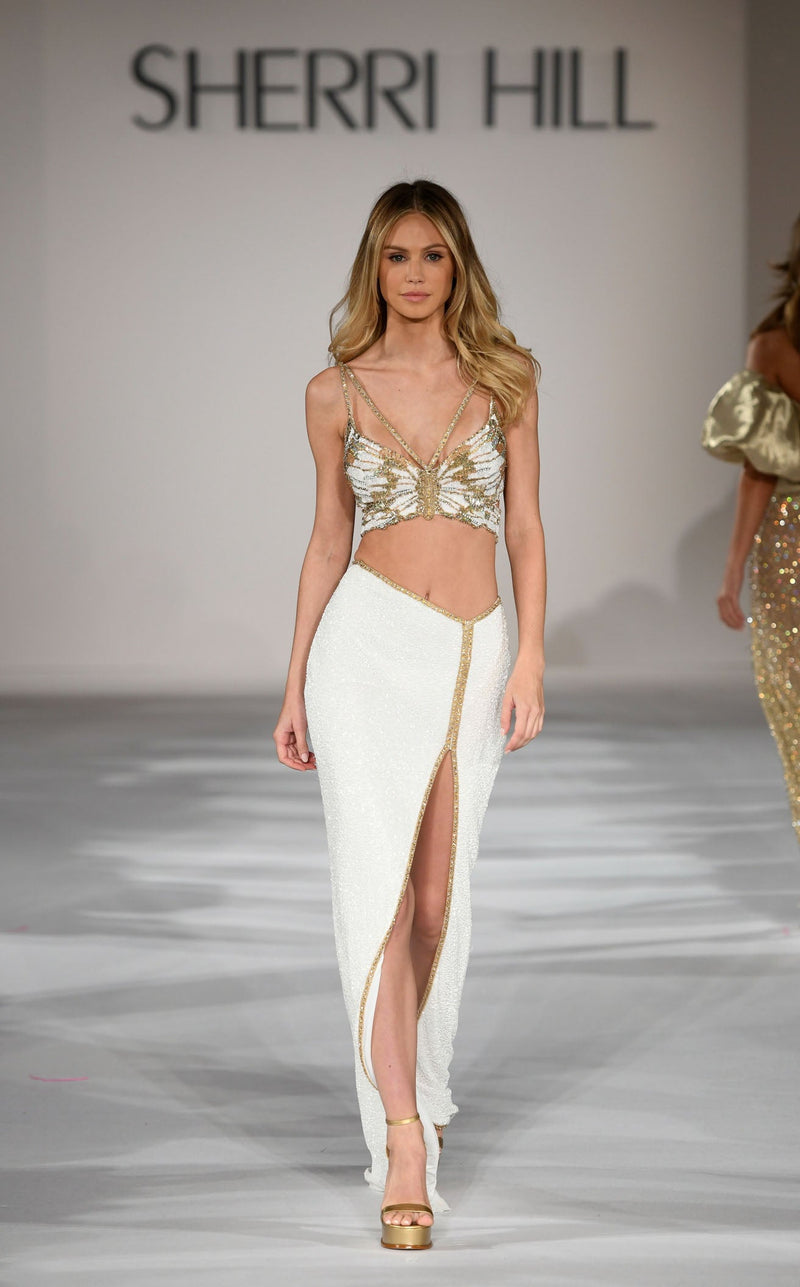 Sherri Hill 55409 Ivory/Gold