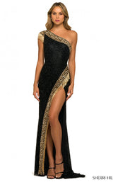 Sherri Hill 55410 Black/Gold