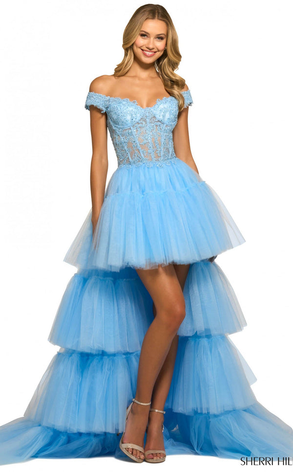 Sherri Hill 55420 Light Blue