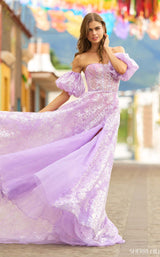 Sherri Hill 55423 Lilac/Silver