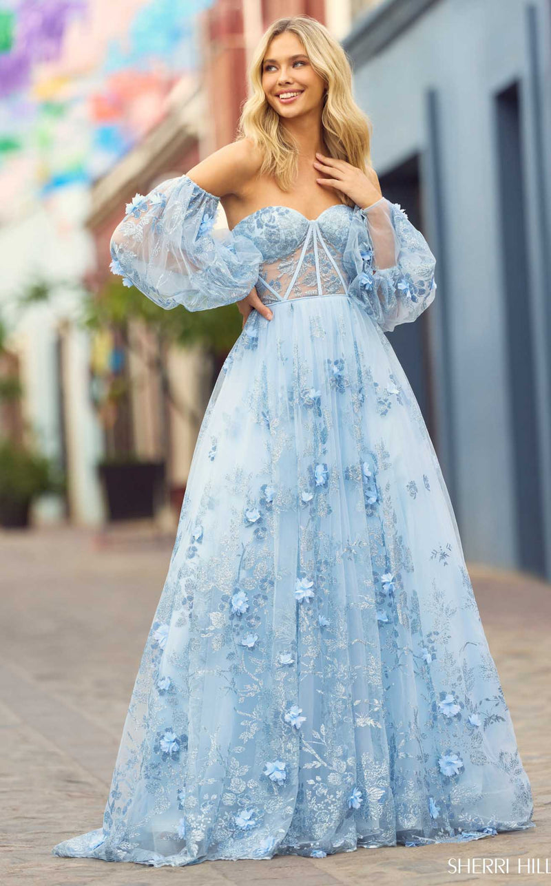 Sherri Hill 55436 Light Blue