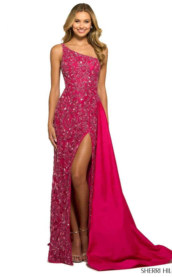 Sherri Hill 55450 Fuchsia
