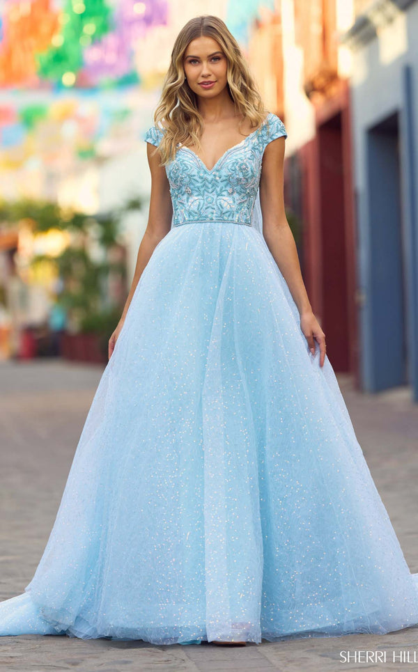 Sherri Hill 55451 Light Blue