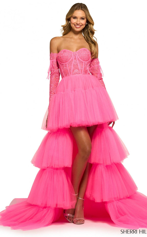 Sherri Hill 55453 Bright Fuchsia