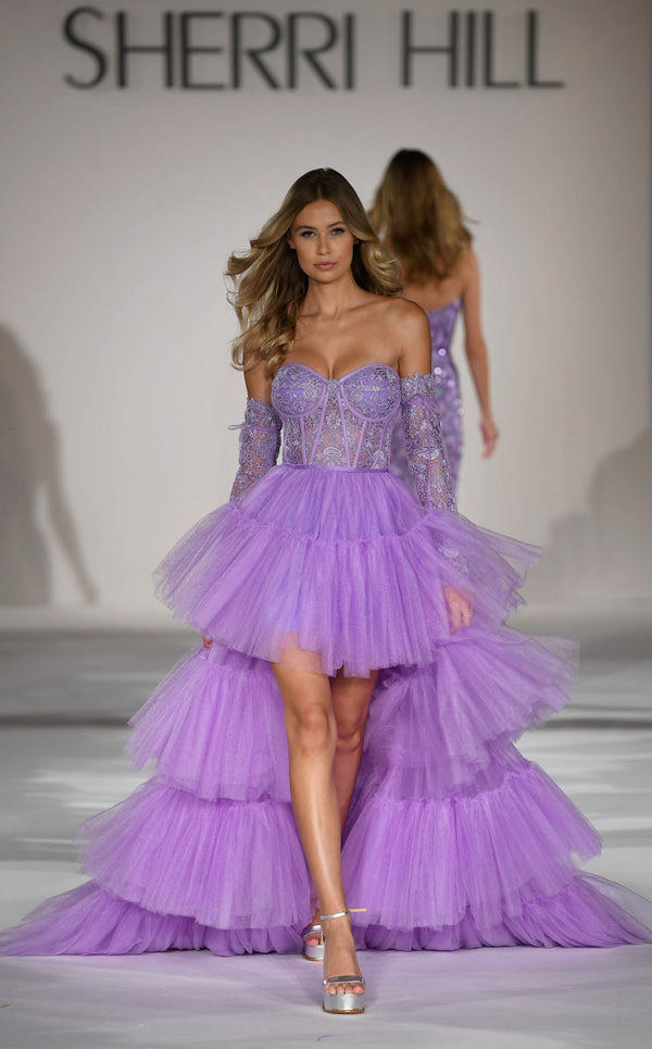 Sherri Hill 55453 Purple