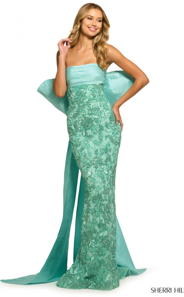 Sherri Hill 55481 Aqua