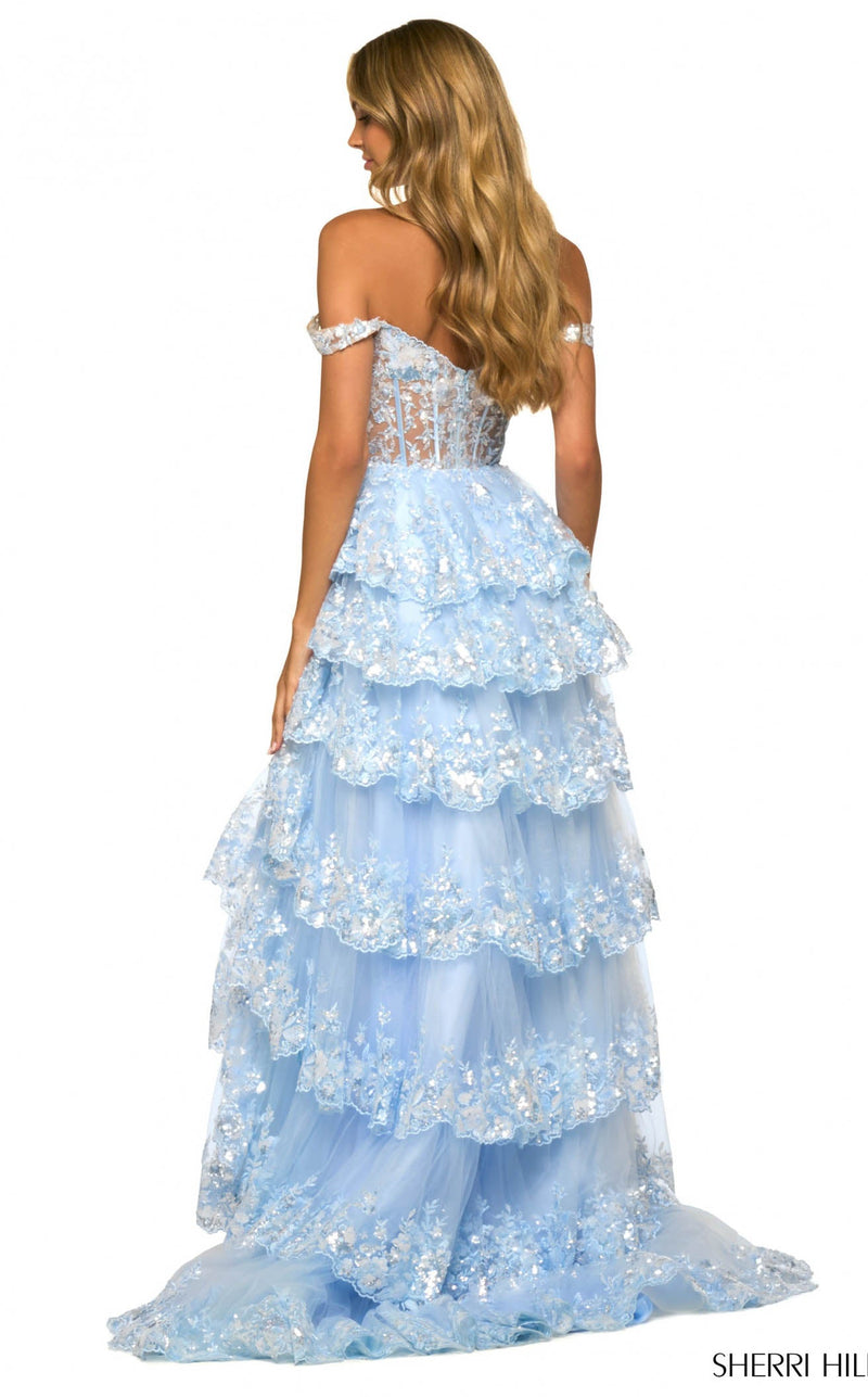 Sherri Hill 55500 Prom Dress - Nude/Silver | NewYorkDress Sherri Hill 55500 Prom Dress - Nude/Silver | NewYorkDress