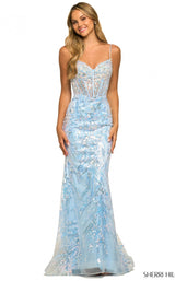Sherri Hill 55502 Light Blue