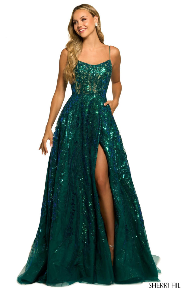 Sherri Hill 55521 Emerald