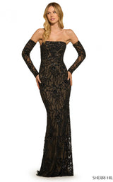 Sherri Hill 55538 Black-Nude