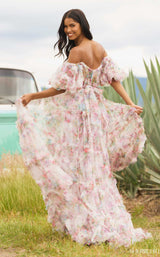 Sherri Hill 55541 Ivory Print