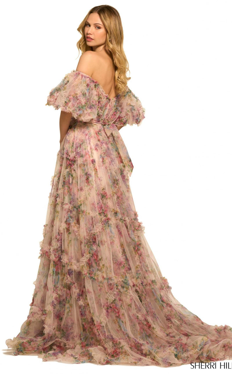 Sherri Hill 55541 Blush-Print