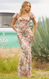 Sherri Hill 55617 Bright-Pink-Print