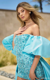 Sherri Hill 55631 Dress Aqua