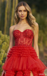 Sherri Hill 55682 Dress Red