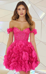 Sherri Hill 55717 Dress Bright-Pink