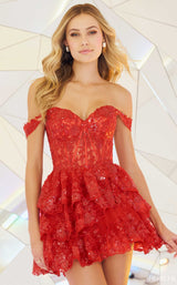 Sherri Hill 55785 Dress Red