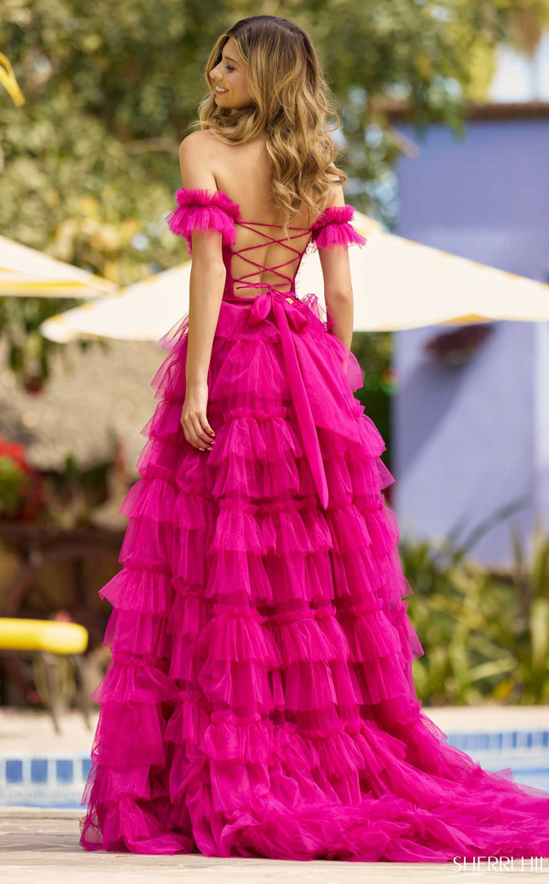 Sherri Hill 55850 Dress Fuchsia