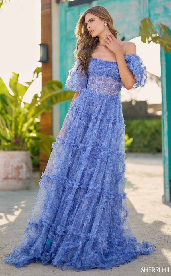 Sherri Hill 55854 Blue Print