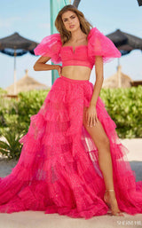 Sherri Hill 55858 Hot Pink