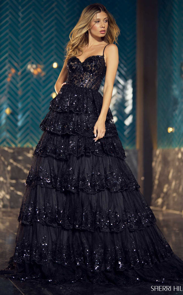 Sherri Hill 55925 Dress Black