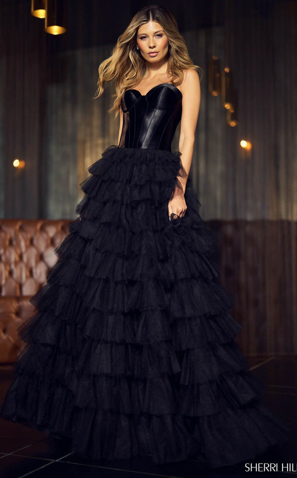 Sherri Hill 55928 Dress Black