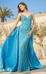 Sherri Hill 55935 Dress Turquoise
